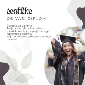 čestitka za diplomo