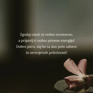 Prijateljski verzi za dobro jutro 2