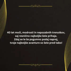 verzi za 40 let za moškega